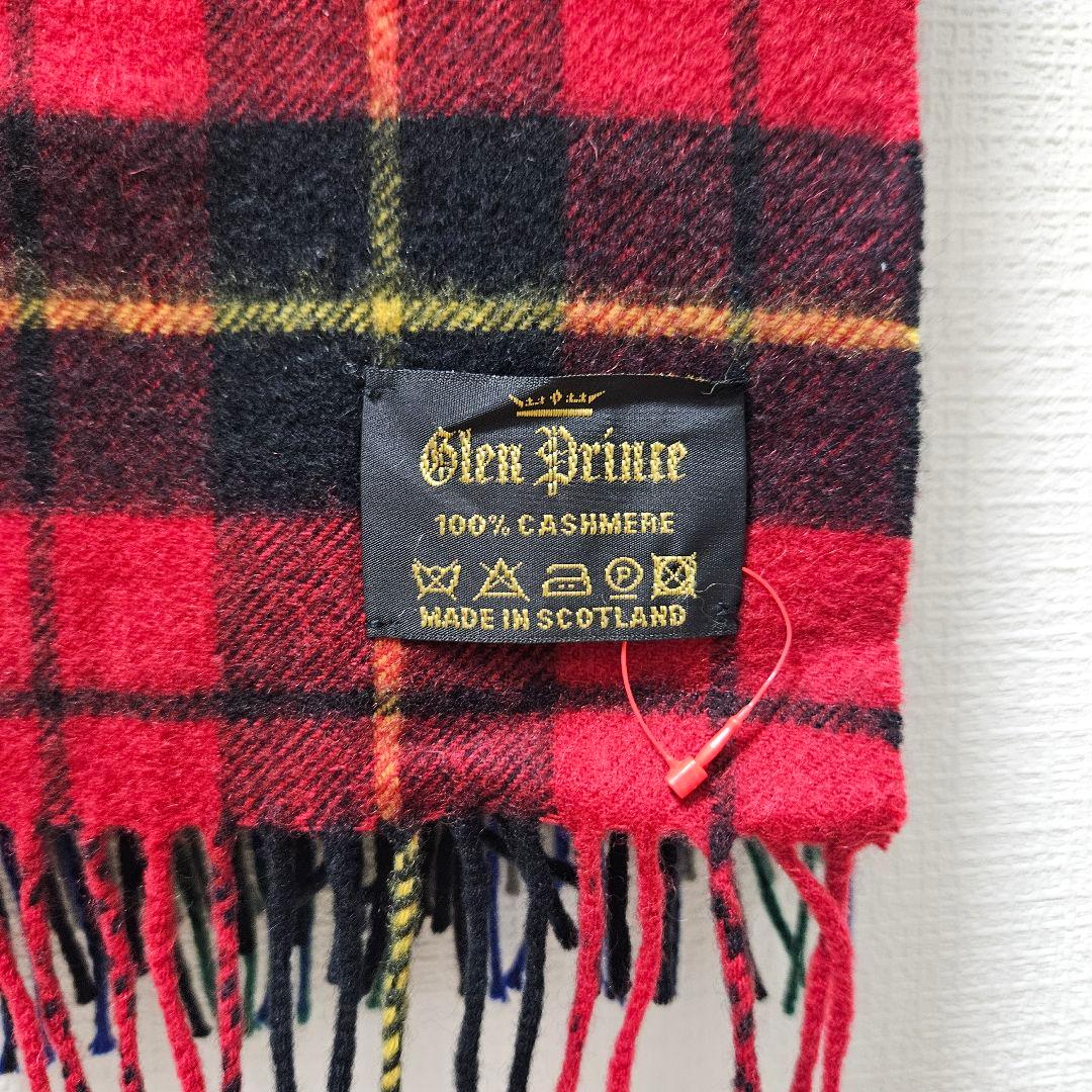 ⭐美品⭐Glen Prince カシミヤ100% ストール チェック柄