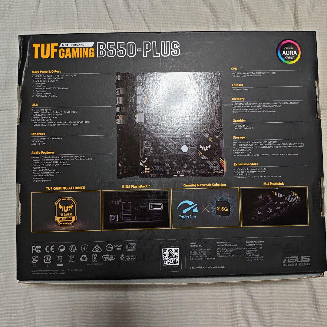 ASUS TUF GAMING B550-PLUS マザーボード