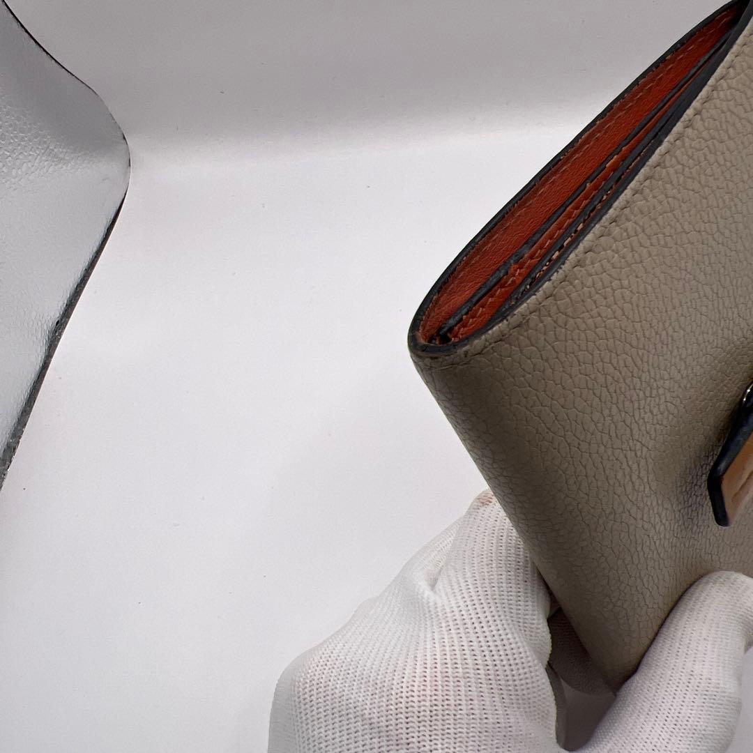 ✨美品✨ロエベ 二つ折り財布　パーティカルウォレット　アナグラム　スナップボタン