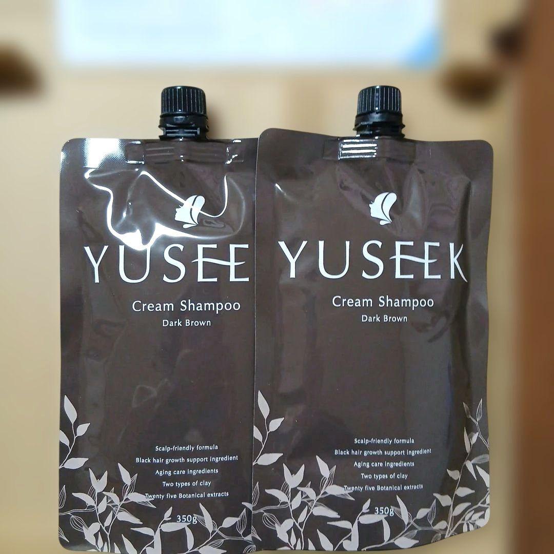 ぴろ  YUSEEK クリームシャンプー 　ダークブラウン　2個セット