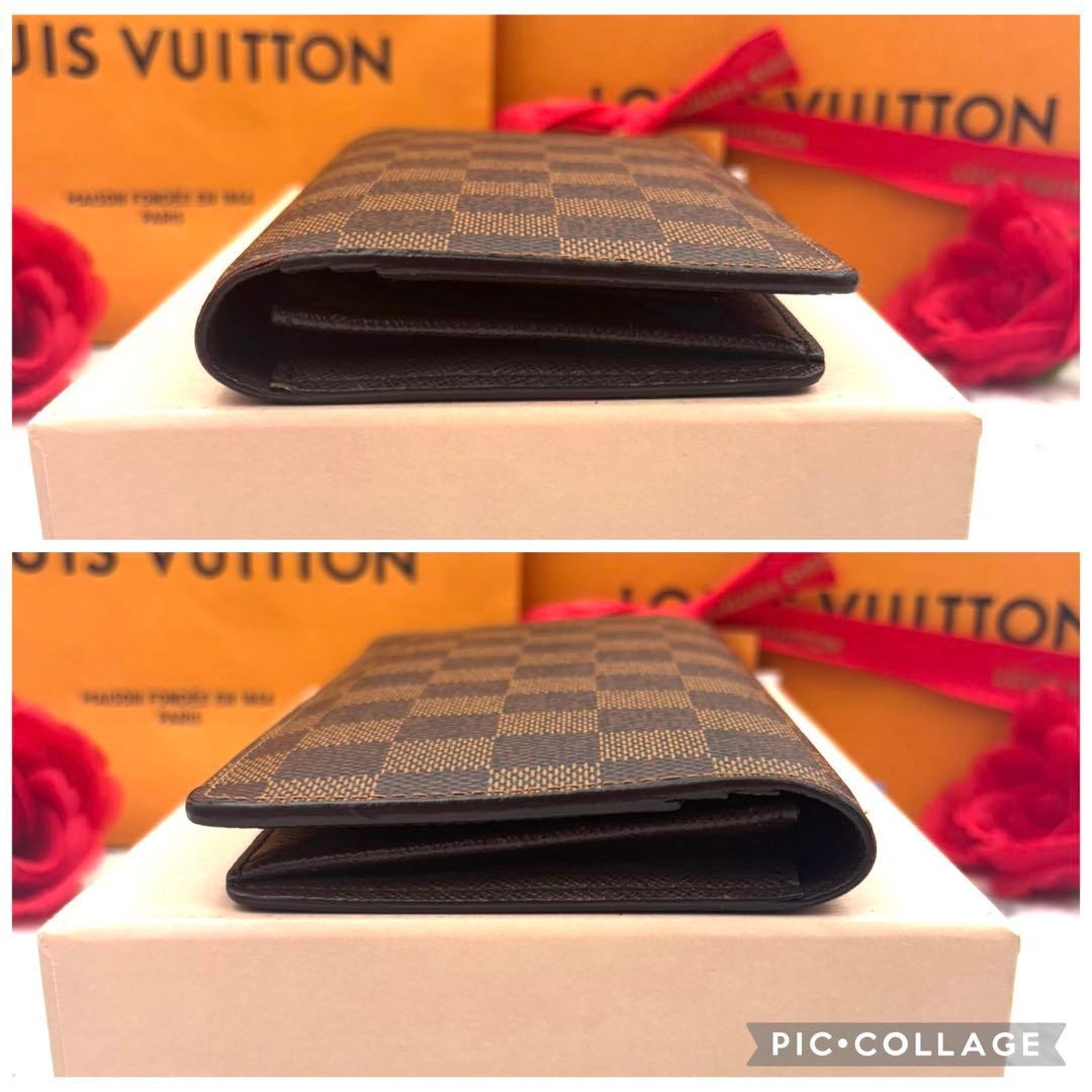 【未使用級】 ルイヴィトン ダミエ ポルトフォイユ ブラザ 長財布