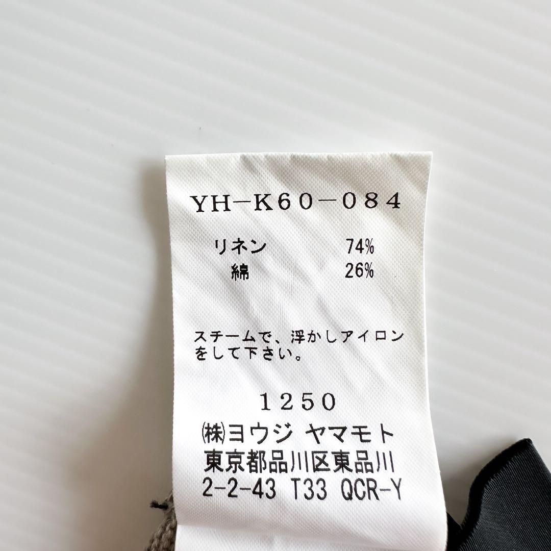Y's ワイズ / 変形 カーディガン リネン混 アシンメトリー アシメ グレー