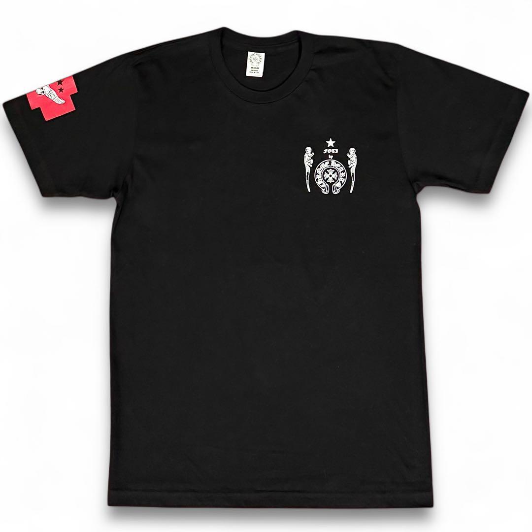 【新品】 希少 クロムハーツ Tシャツ FOTI スカルウィング バッグプリント