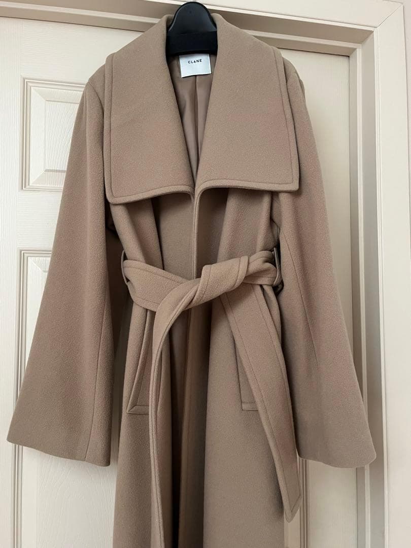 状態考慮＊CLANE LADY MAXI GOWN COAT クラネ L　ガウン