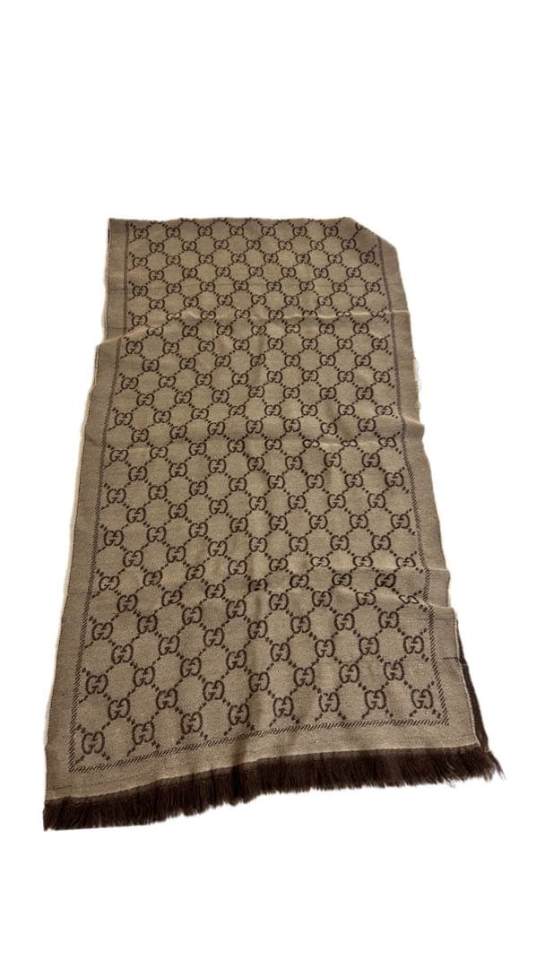 Gucci GGパターン マフラー ベージュ