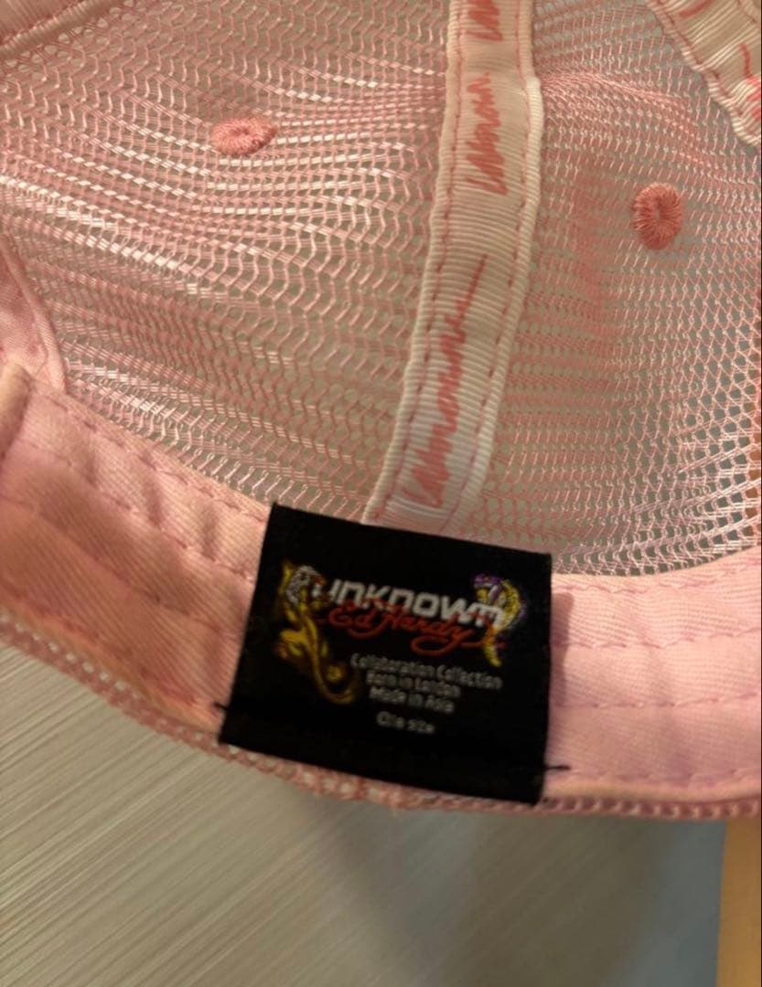 最終値下げ完売品【希少】Ed Hardy×unknownスタッツメッシュキャップ