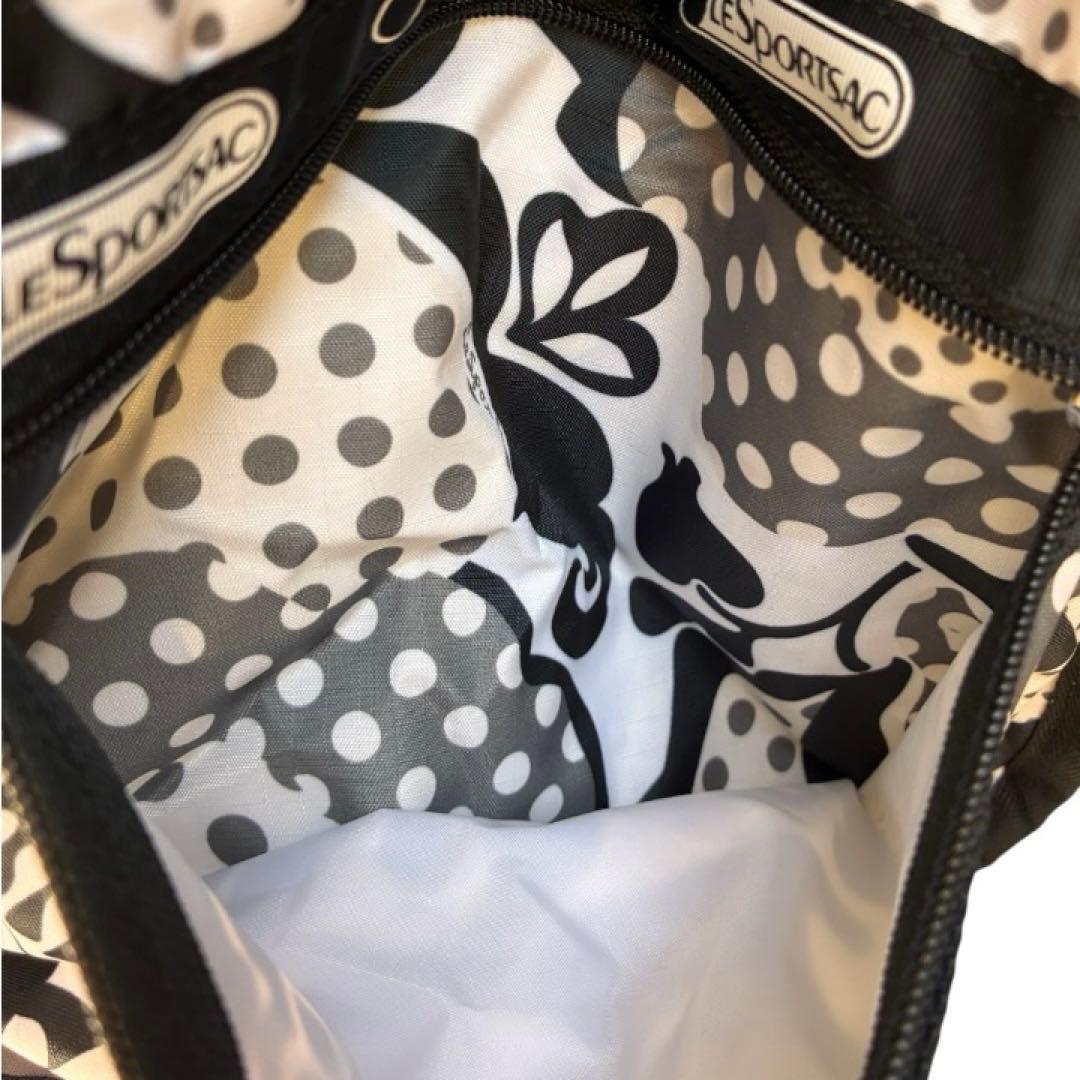 新品✨LeSportsac ラージウィークエンダー ブラック 花柄 2way旅行