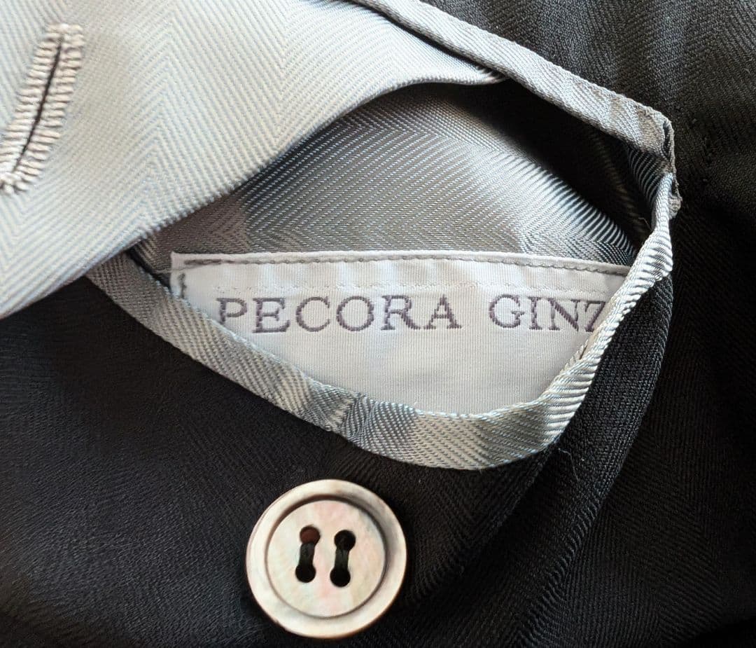 PECORA ペコラ銀座　ビスポーク　フルハンド　黒ブレザー　L 極美品　春夏