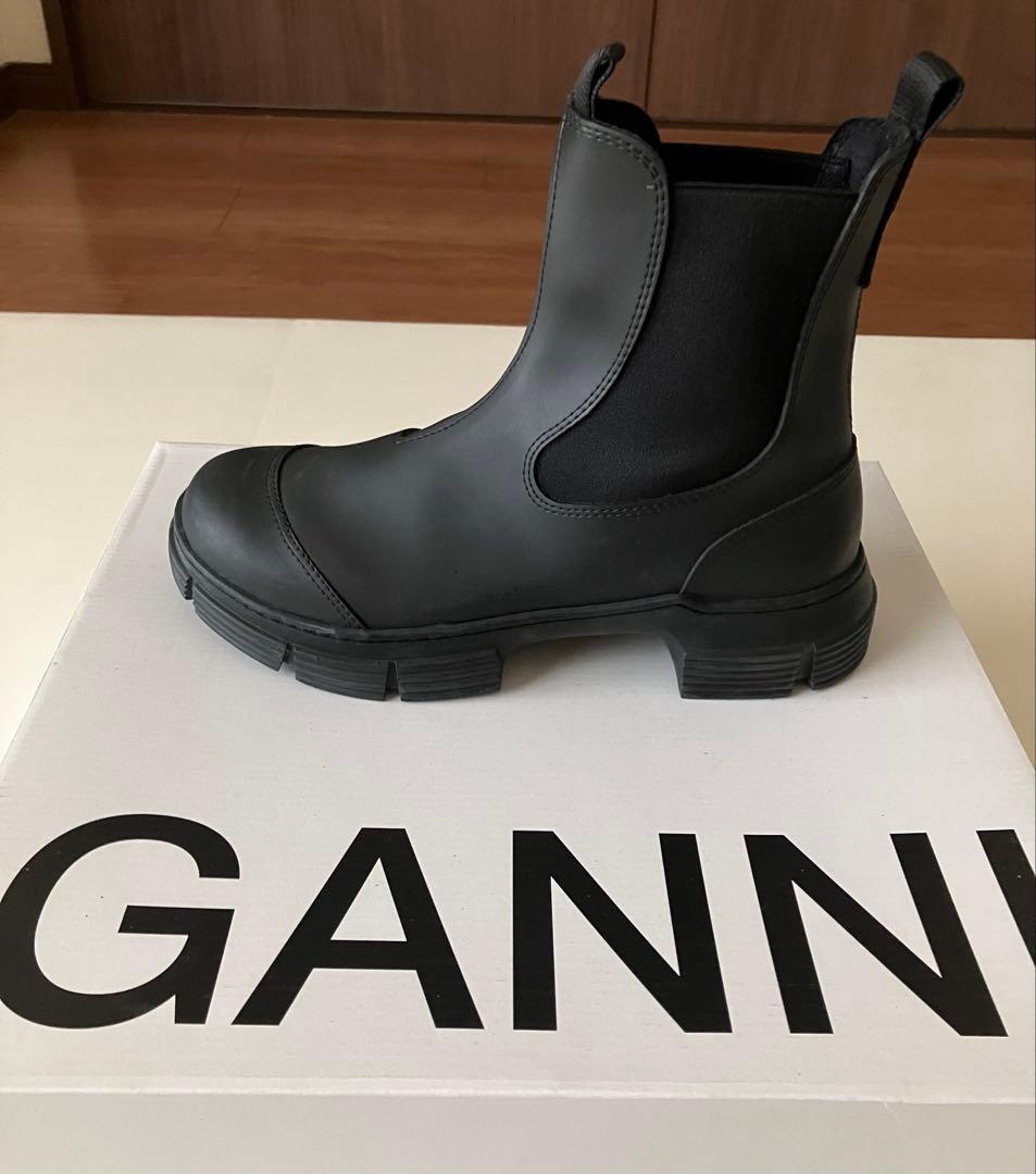 【美品】GANNI ブラック サイドゴアブーツ　size37