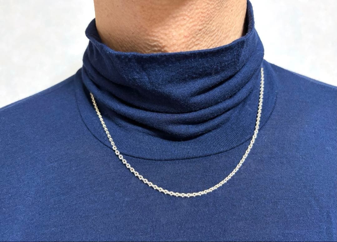HERMES エルメス シルバーチェーンネックレス　50センチ