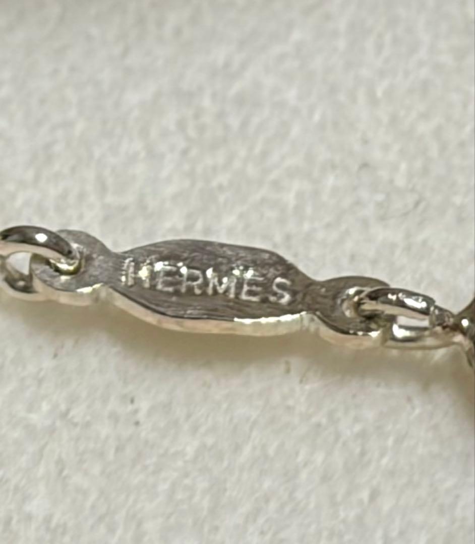 HERMES エルメス シルバーチェーンネックレス　50センチ