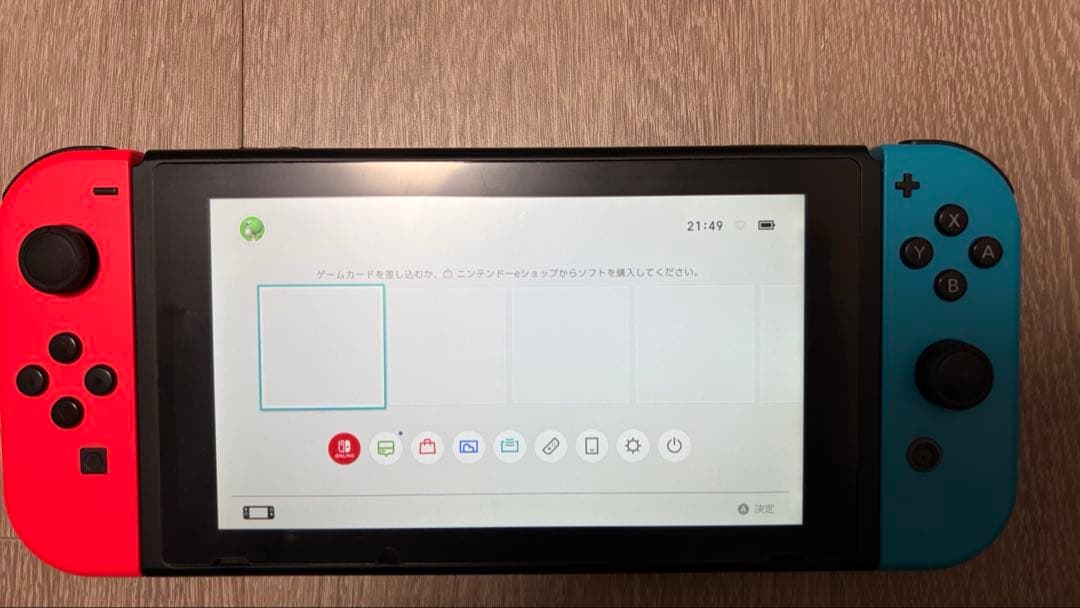 Nintendo Switch 初期モデル(Joy-Con(R)に注意書きあり)