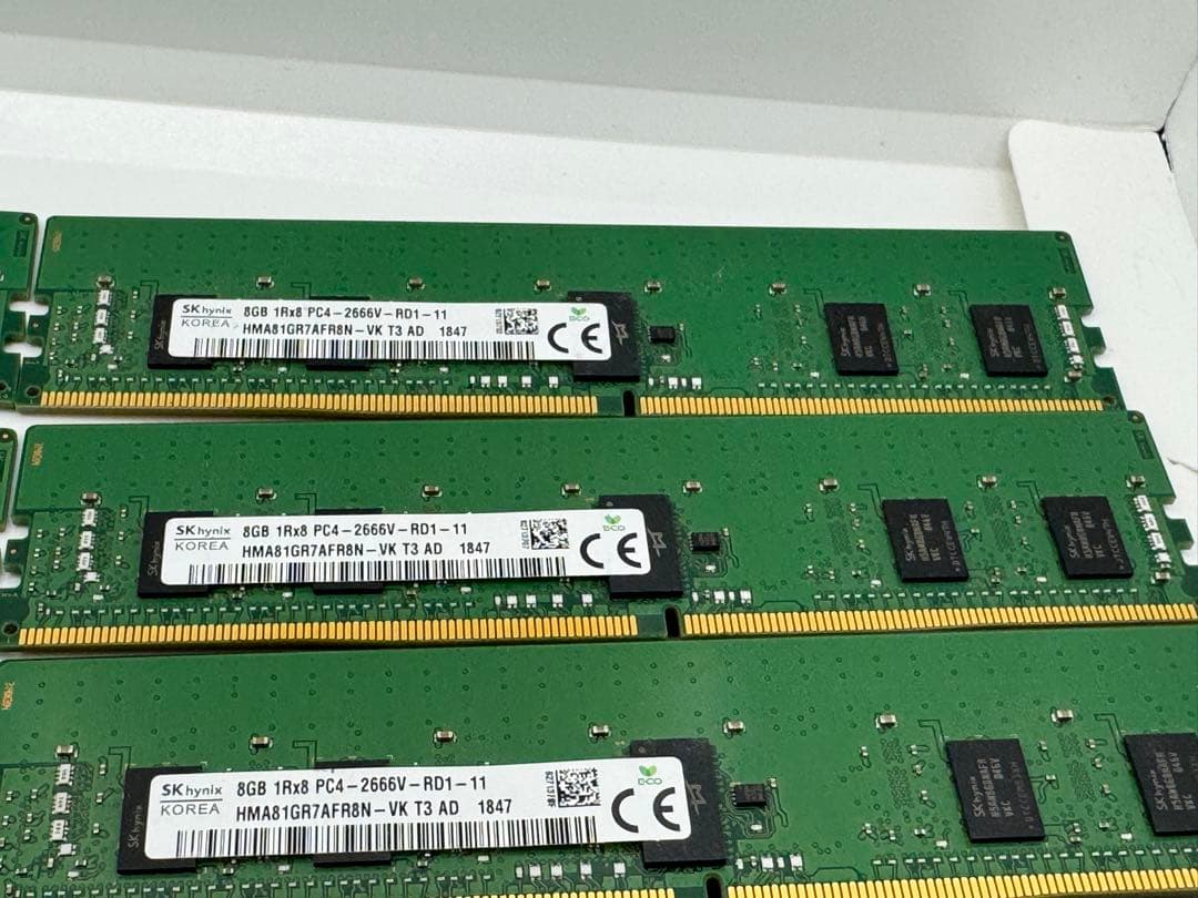 ⑧ SKhynix DDR4 PC4-2666V 8GB8枚セット