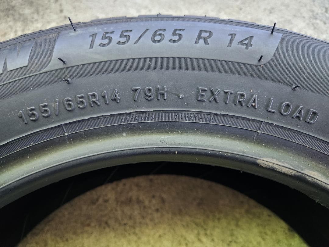 送料込☆2020年製 MICHELINミシュランタイヤ 155/65R14☆2本