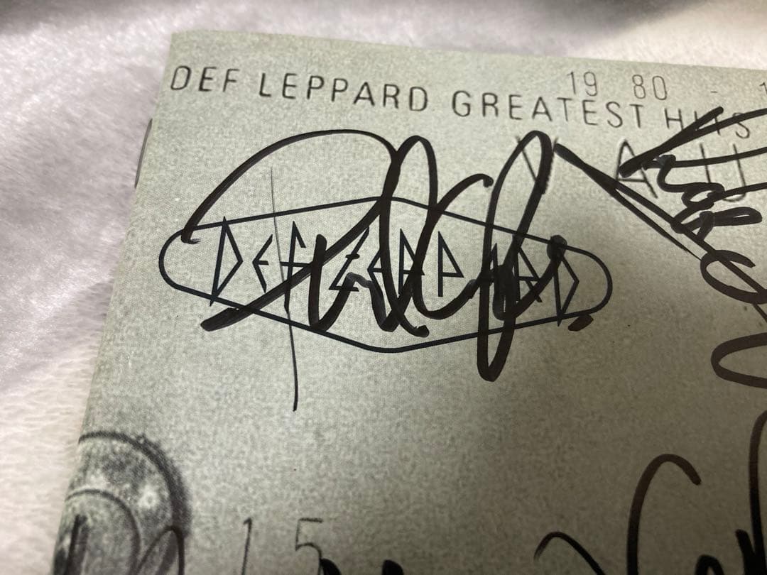 レア　デフレパード 直筆　サイン　CD def leppard