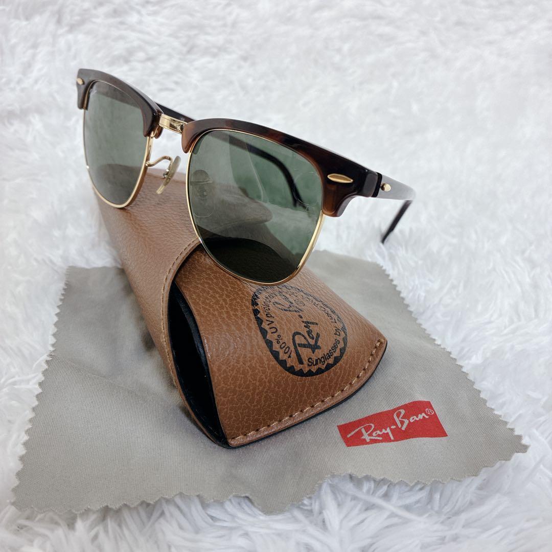 【未使用級】Ray-Ban CLUBMASTER RB3016 ベッコウ柄