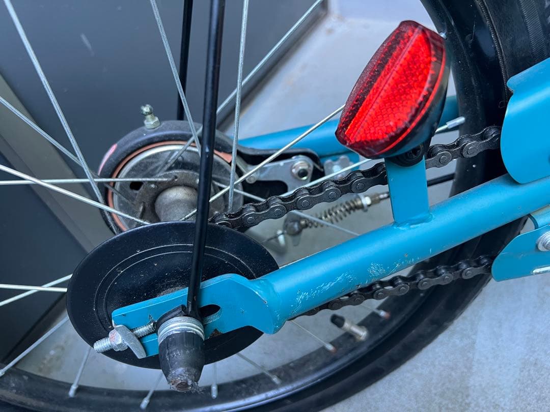 People 子供用自転車 補助輪付き 青　18インチ