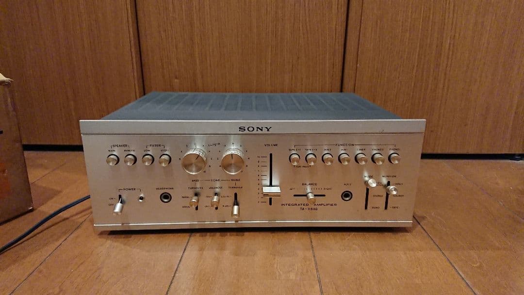 稀少 外箱 説明書付 プリ・メインアンプ　SONY TA-1150D