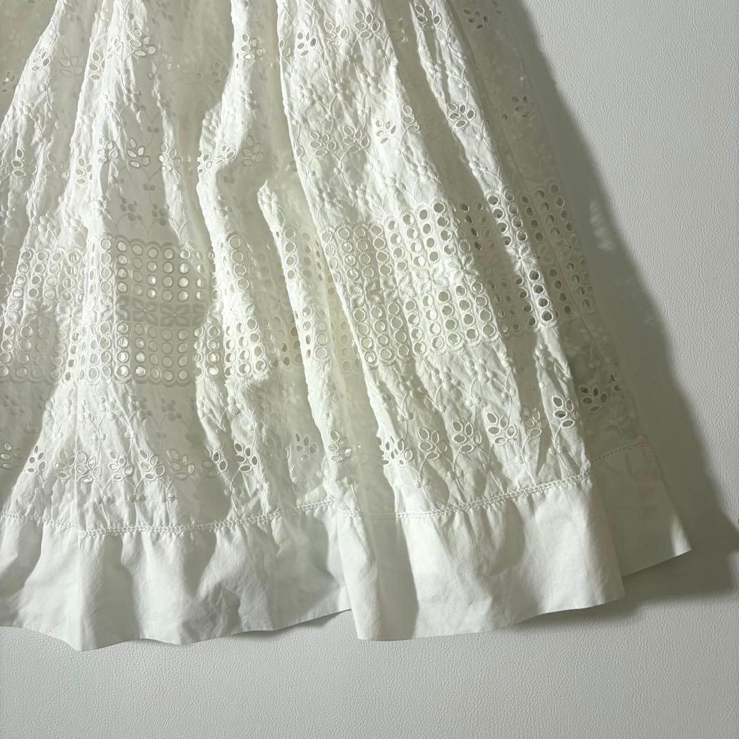 美品　ロンハーマン×ハナ　別注　ボタニカル刺繍　ロングスカート　ティアード