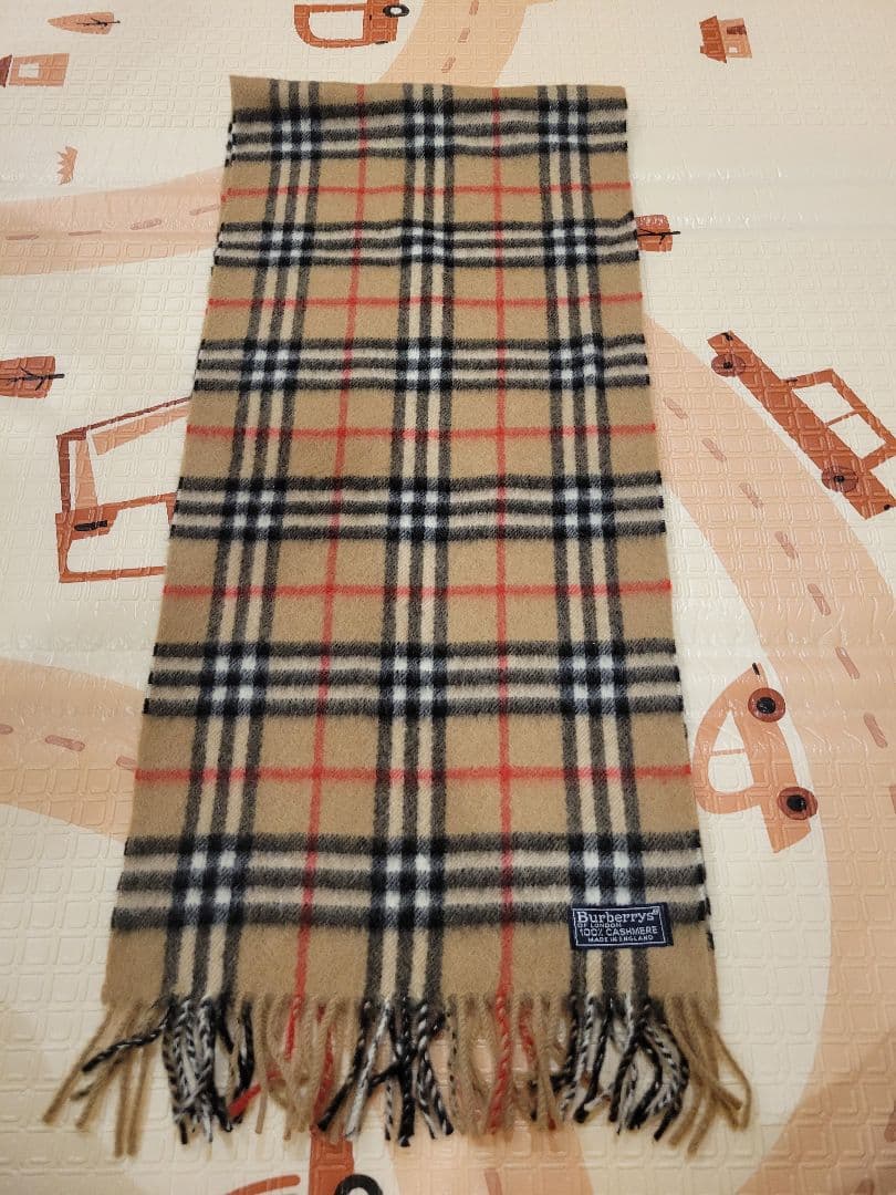 Burberryマフラー タータンチェック カシミヤ