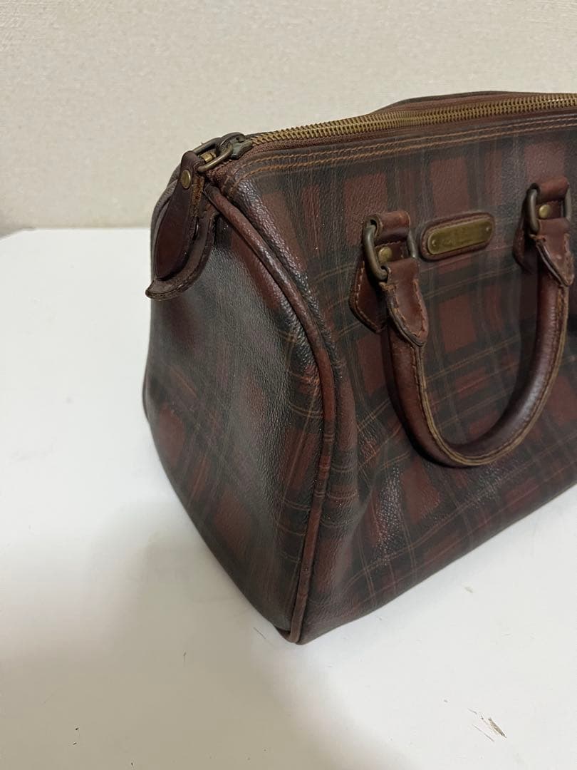 POLO Ralph Lauren ミニボストンバッグ チェック柄