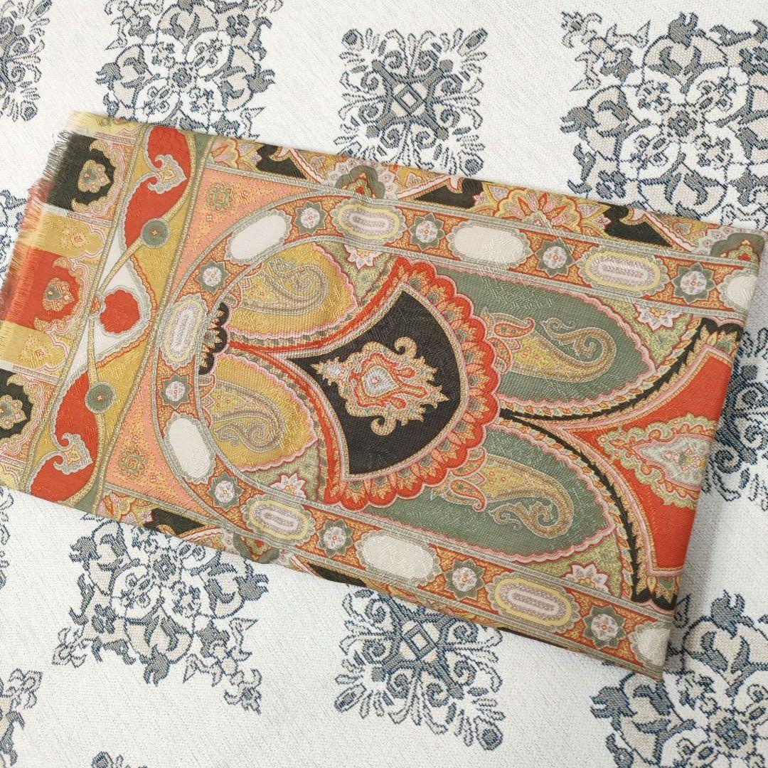 極美品　ETRO　ストール　ショール　ウール／シルク　ITALY　オリエンタル柄