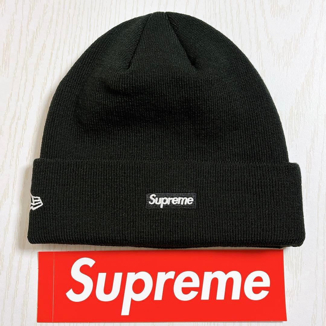 Supreme NEW ERA S logo Sロゴ　ニット帽　ブラック　黒