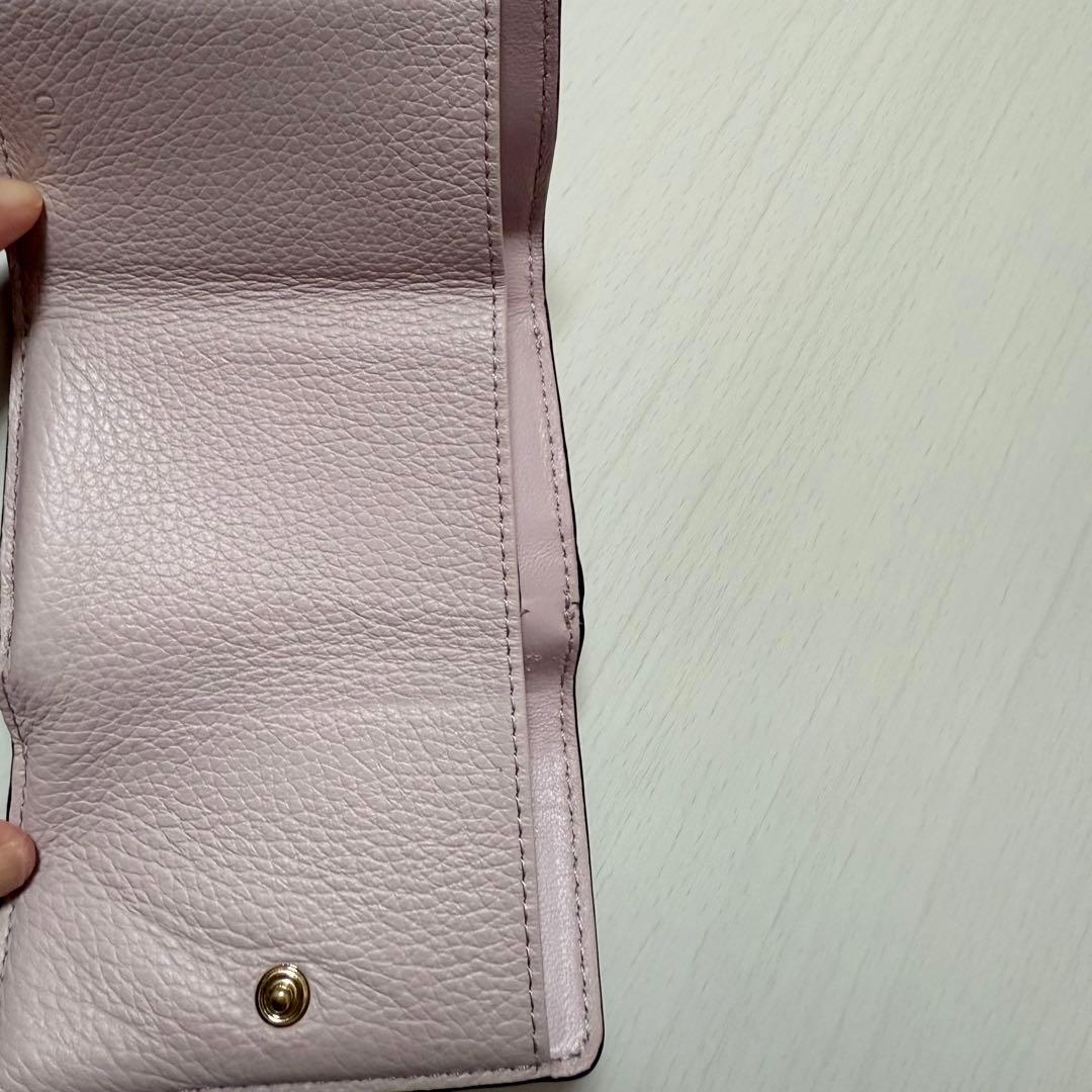 Chloe 三つ折財布 ピンク
