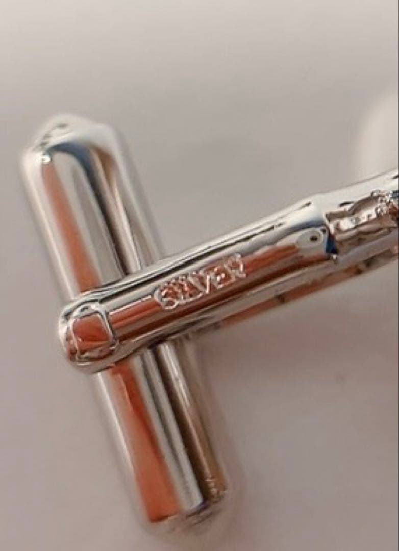 タサキ　TASAKI マベパール　カフリンクス　シルバー