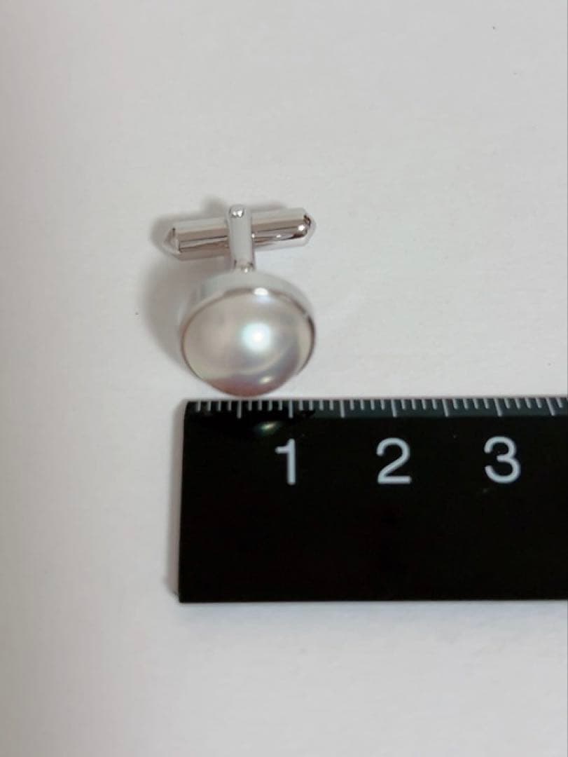 タサキ　TASAKI マベパール　カフリンクス　シルバー