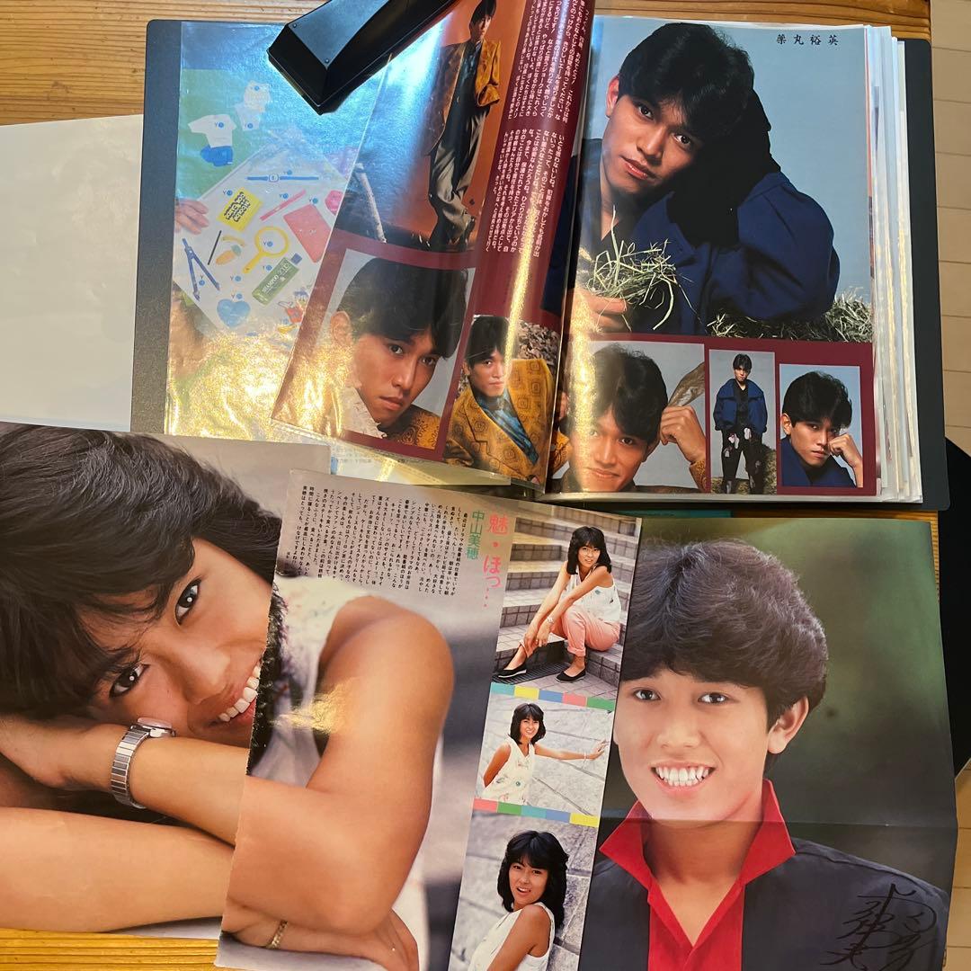 シブガキ隊　雑誌切り抜き　ファイル2冊　超レアな当時の振り付け、歌詞のメモあり！