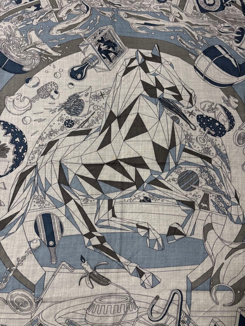 HERMES カシシル100 エルメス ユニセックス スカーフ