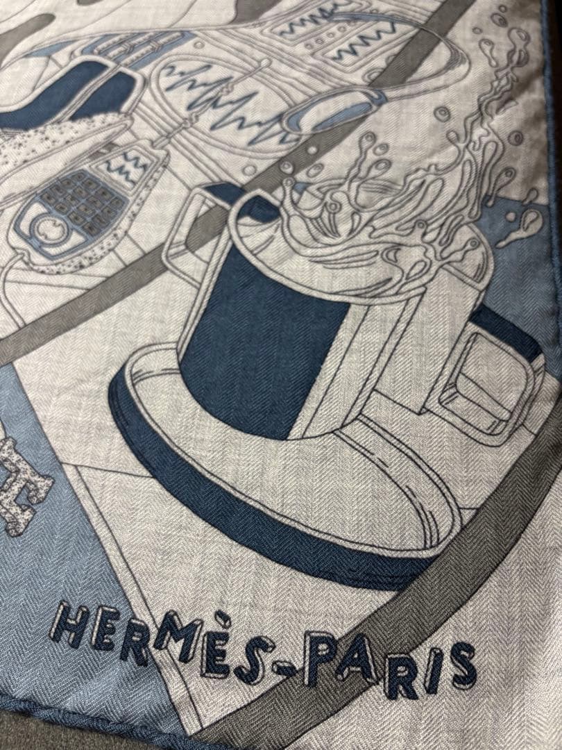 HERMES カシシル100 エルメス ユニセックス スカーフ