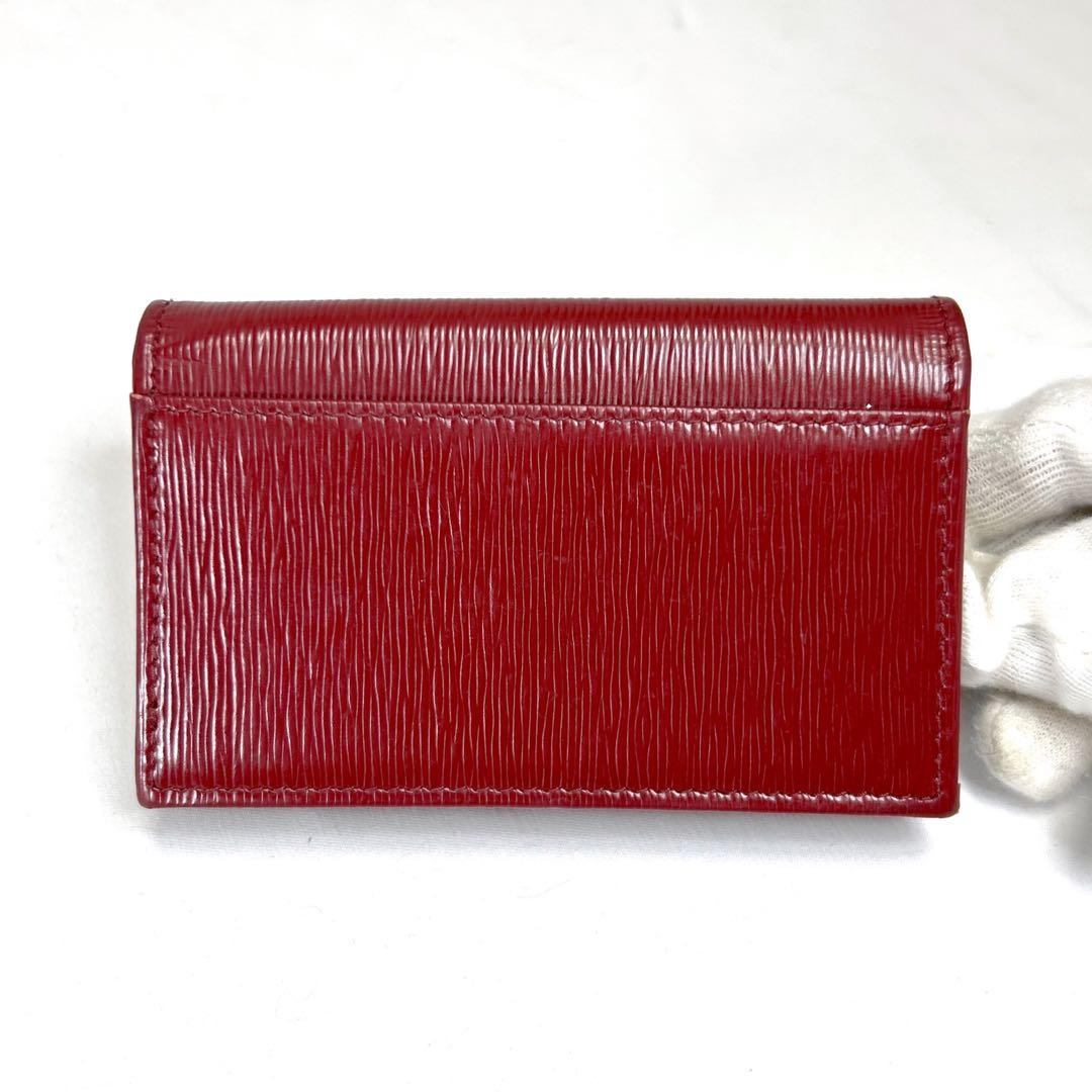 プラダ　PRADA 二つ折りカードケース　名刺入れ　サフィアーノレザー