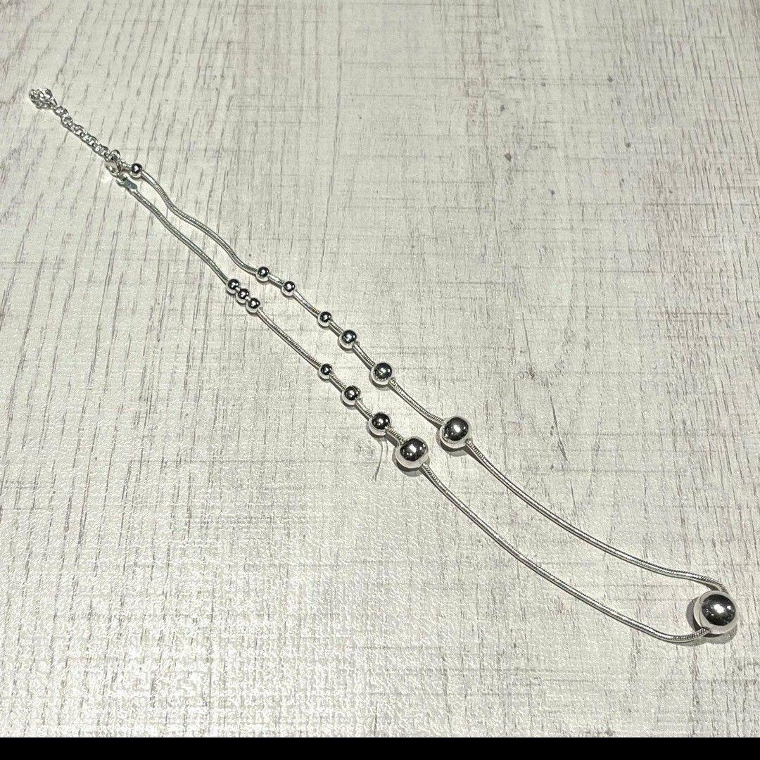 BEADS CHAIN NECKLACE -SILVER925- ネックレス