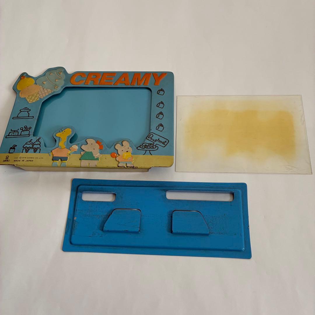 昭和レトロ　サンリオ　1979年　トリップトゥワンダーランド　写真たて　ブリキ