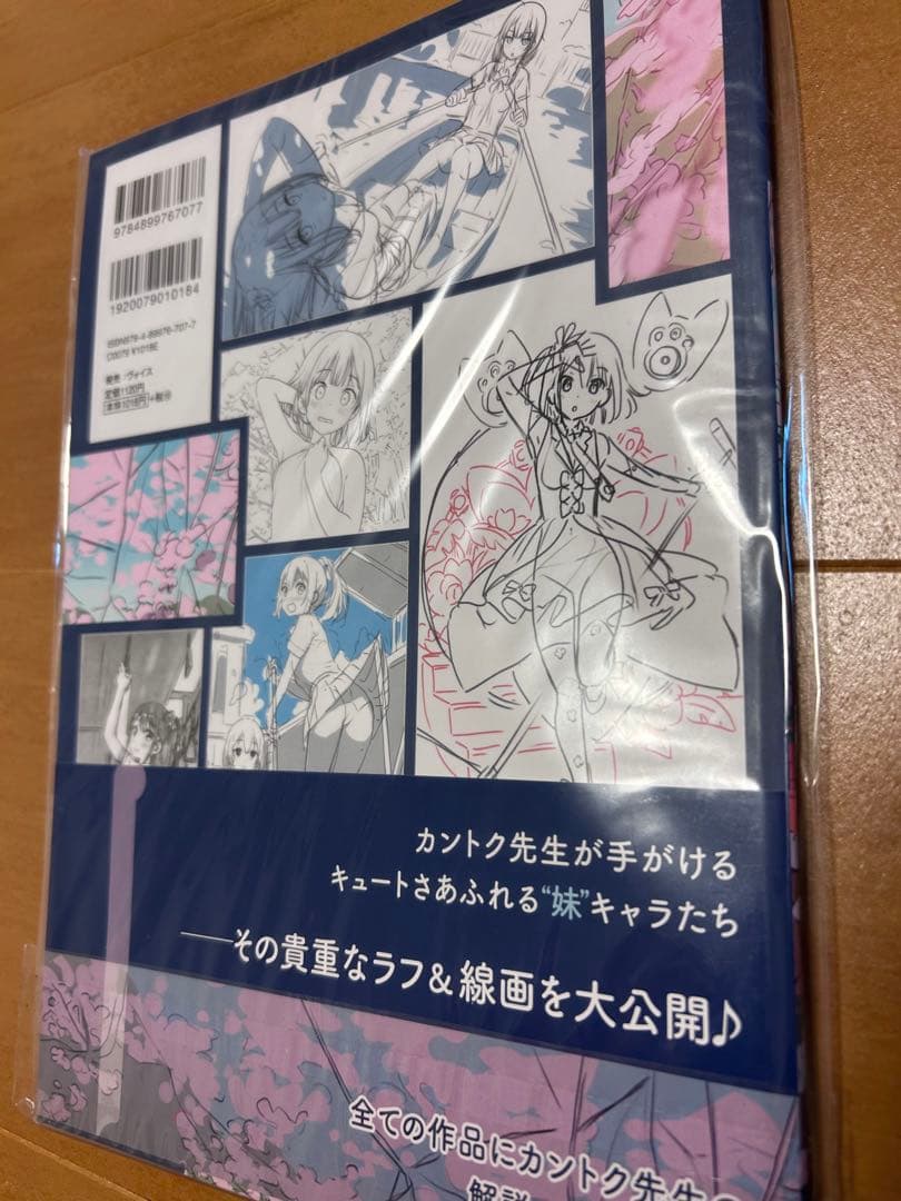イラストレーター カントク しずく ラフ&線画集 初版本限定箔押し表紙