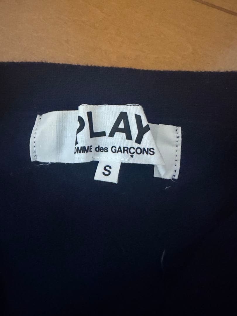 COMME des GARÇONS PLAY ネイビー カーディガン S