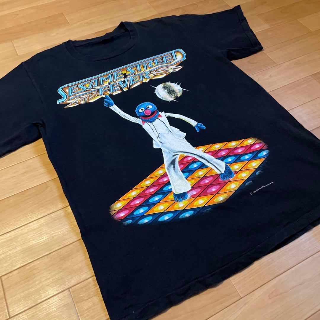 90s セサミストリート サタデーナイトフィーバー　チェンジズタグ　Tシャツ