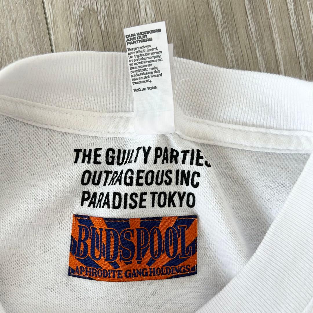 WACKO MARIA BUDSPOOL Tシャツ白M マリア様 バックプリント