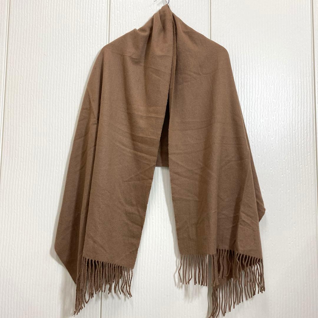 SPICK&SPAN オリジナル カシミヤ100 大判ストール モカブラウン