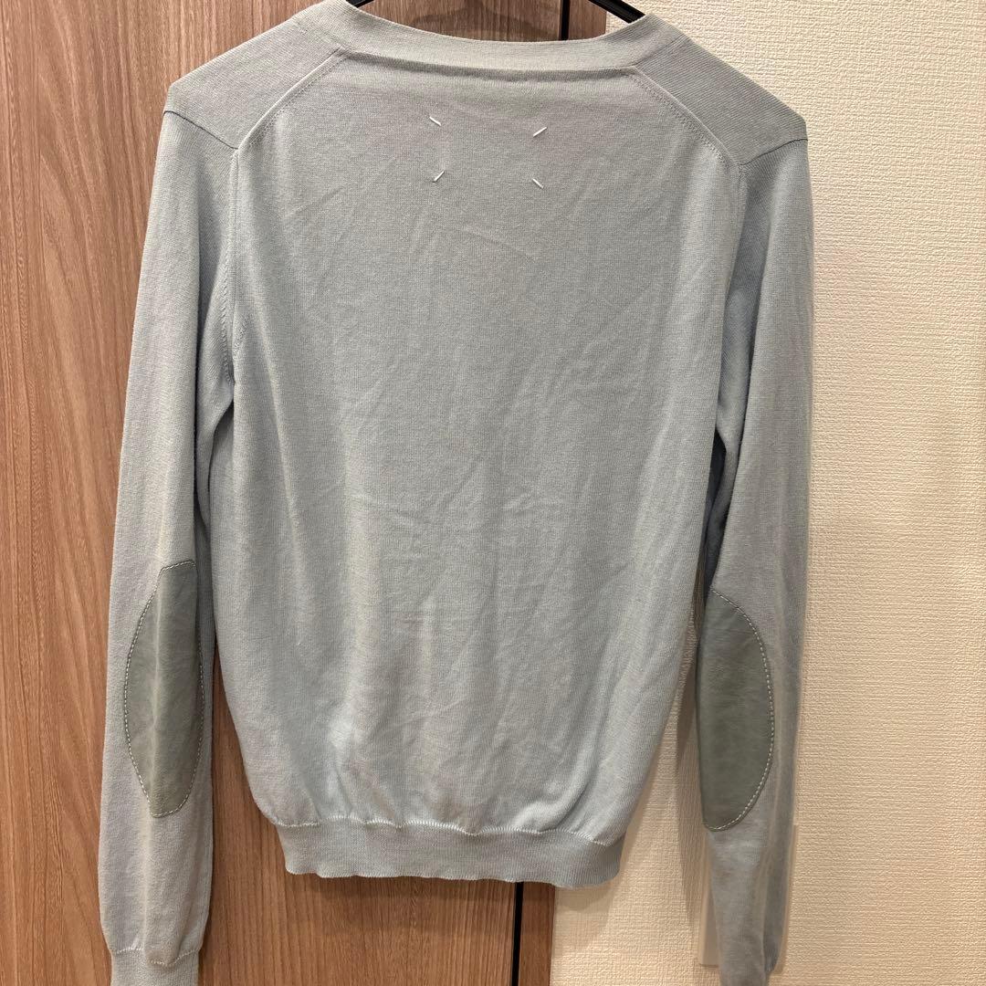 Maison Margiela グレー Vネック カーディガン XS