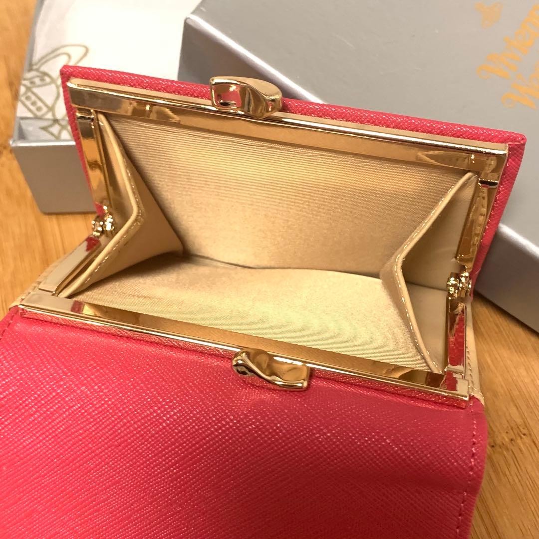 viviennewestwood ヴィヴィアン　ピンク三つ折り財布 ユニセックス