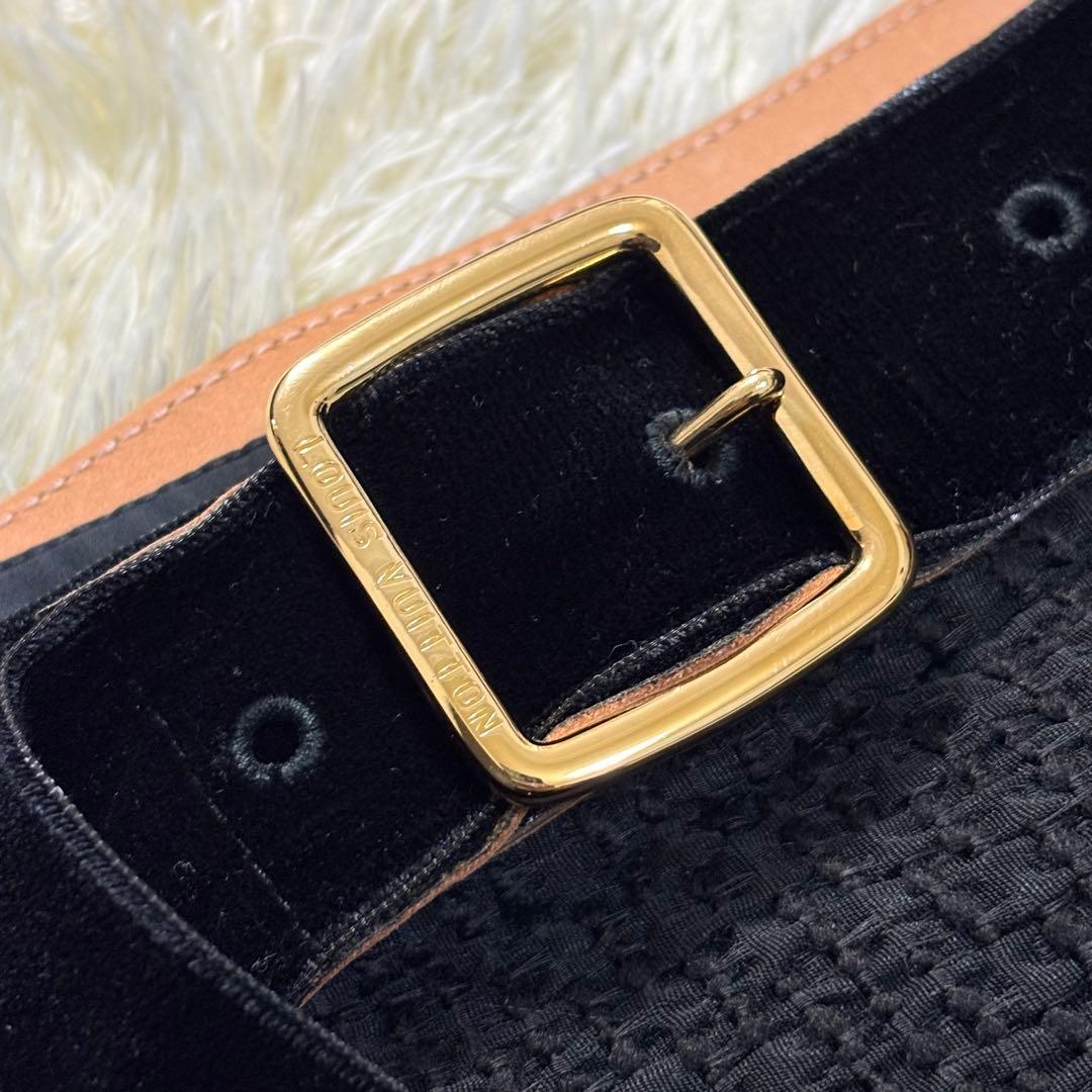 ルイヴィトン　LOUIS VUITTON ベルト付き　フレアスカート　ロング