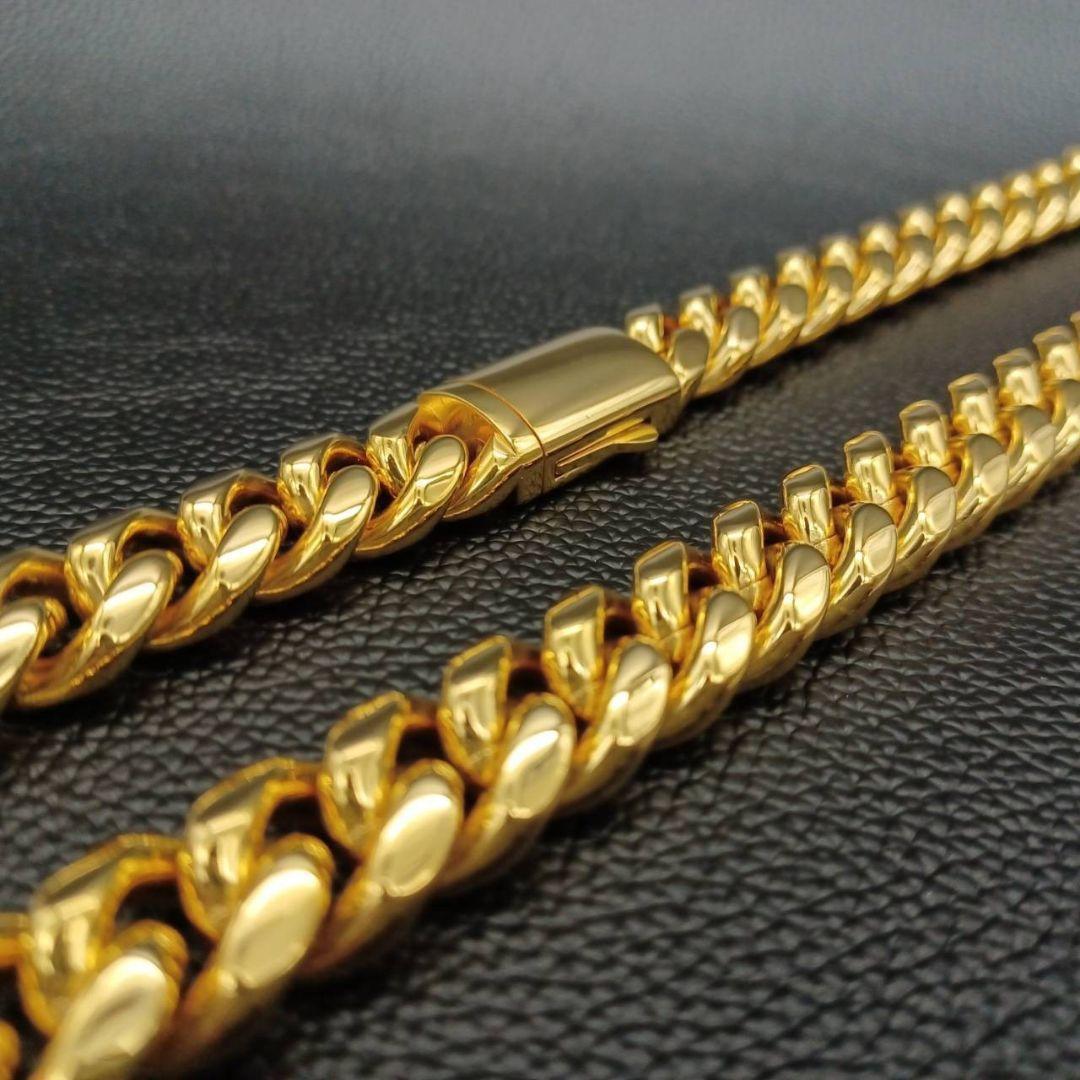 【超高級】 極太 喜平 ゴールド ネックレス 50cm 18K GP 幅14mm