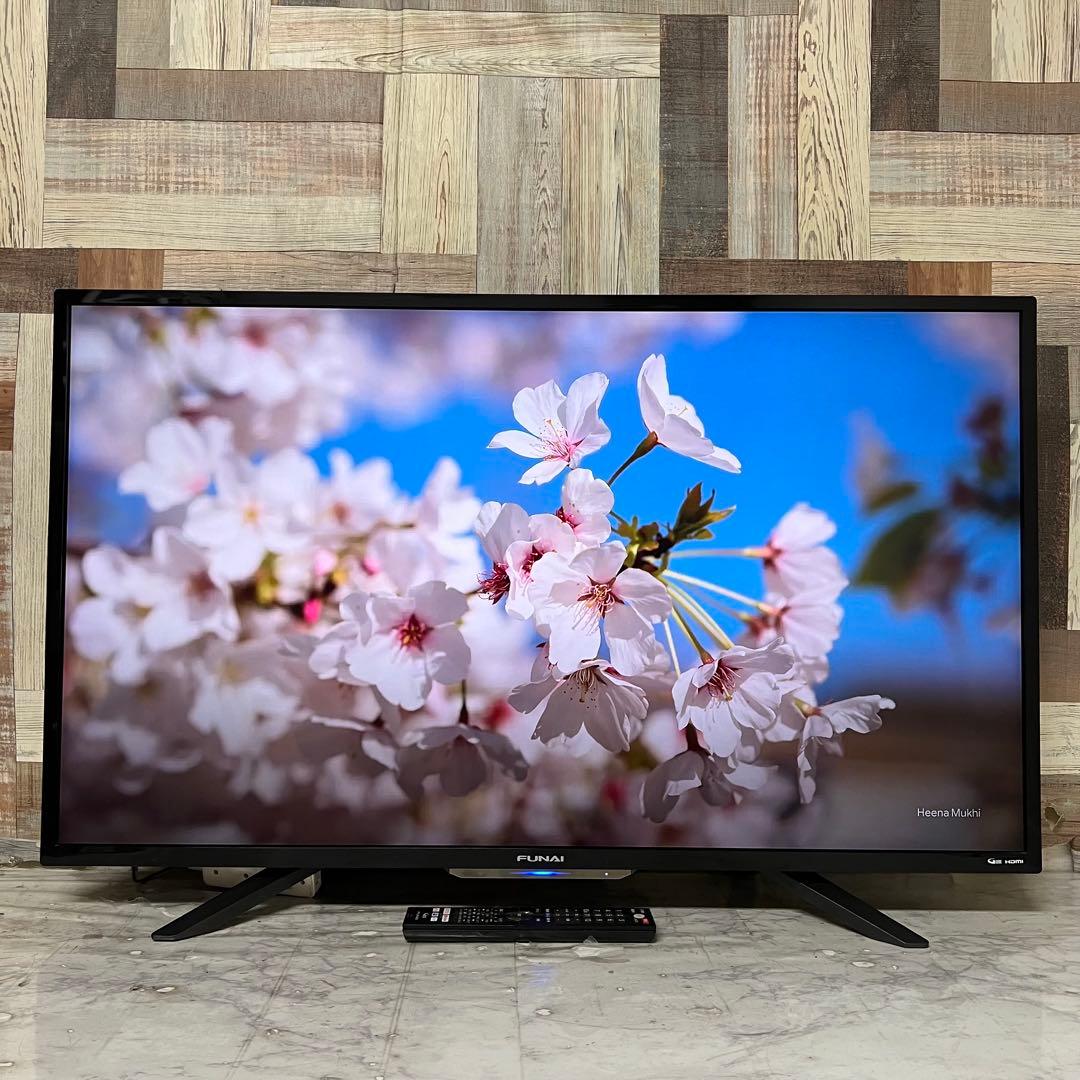 全国送料込❣️ハイスペックFUNAI43型4K録画機能内蔵テレビ ネットアプリ視聴