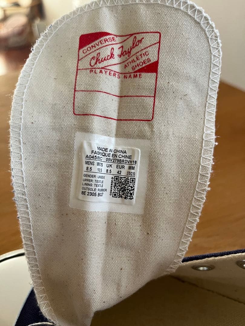【美品】CONVERSE CT70 ネイビー 27.0cm（uk8.5）