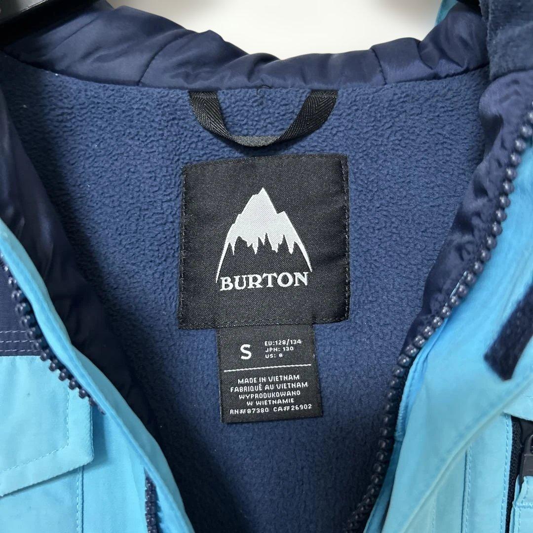 BURTON 子ども用スノーボードウェア　上下セット　キッズS