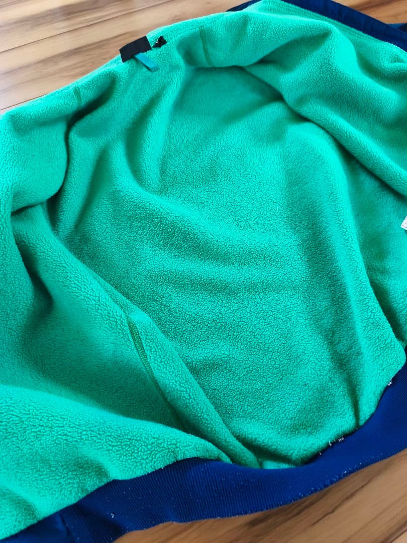 た*き様 Patagonia シェルドシンチラ ネイビー 蛍光グリーン USA