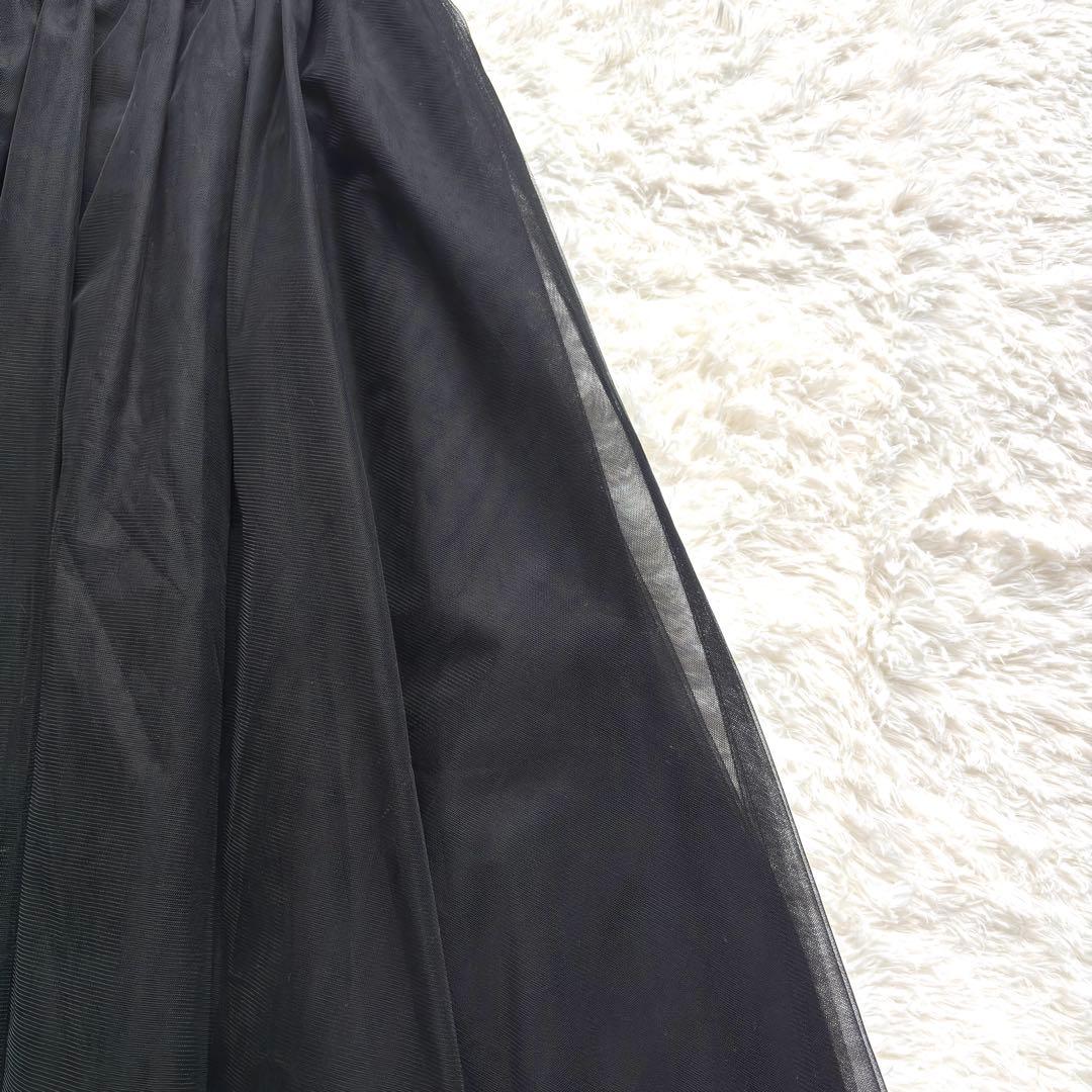 【CLANE】 VOLUME LONG PANIER SKIRTチュールスカート